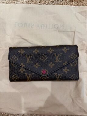 Louis Vuitton Monogram Canvas Wallet with Snap Button